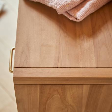 Commode enfant en bois de teck 6 tiroirs kort Naturel 4 - vertbaudet enfant 