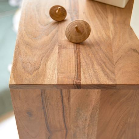 Chiffonnier enfant en bois d'acacia 5 tiroirs pavel Naturel 4 - vertbaudet enfant 