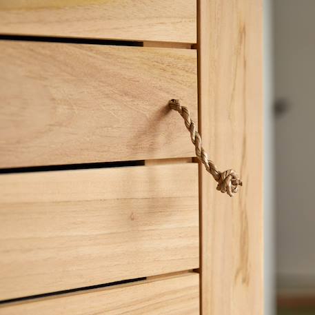 Colonne simple enfant en bois de teck 180 minimalys Naturel 4 - vertbaudet enfant 
