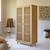 Armoire enfant en bois d'orme massif et cannage luis Naturel 1 - vertbaudet enfant 