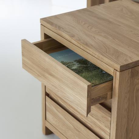 Bureau enfant en bois de chêne 160 eden Naturel 3 - vertbaudet enfant 