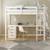 Lit mezzanine pin massif  isidore Blanc 3 - vertbaudet enfant 