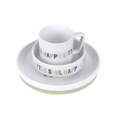 Coffret repas en porcelaine happy fruits Blanc 2 - vertbaudet enfant 