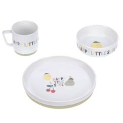 Puériculture-Coffret repas en porcelaine happy fruits