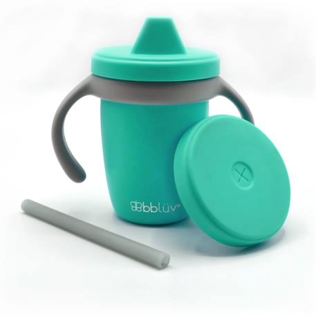 Tasse évolutive en silicone küp Vert+Vert foncé 7 - vertbaudet enfant 