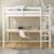 Lit mezzanine pin massif  arthur Blanc+Blanc-bois 3 - vertbaudet enfant 