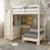 Lit mezzanine pin massif  isidore Blanc 5 - vertbaudet enfant 