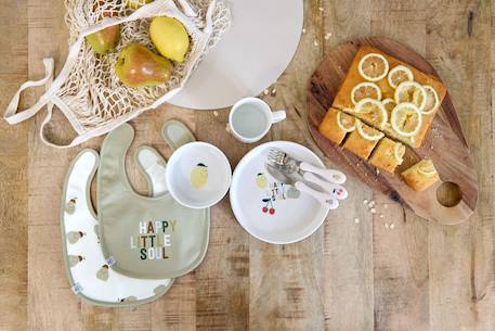 Coffret repas en porcelaine happy fruits Blanc 4 - vertbaudet enfant 