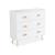 Commode enfant, décor bois, 3 tiroirs, pieds et poignées nuage en pin Blanc 2 - vertbaudet enfant 