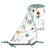 Tour de lit universel en gaze de coton safari Safari, vert, gris, blanc 1 - vertbaudet enfant 