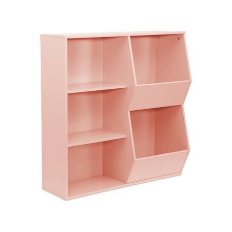 Meuble de rangement enfant, 3 étagères et 2 espaces de rangement Blanc+Rose+Vert 8 - vertbaudet enfant 