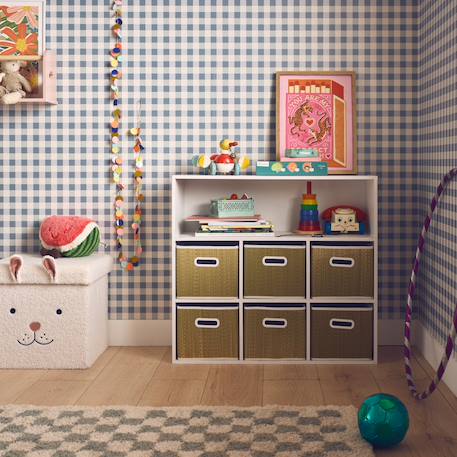 Meuble de rangement pour enfant avec 6 paniers en fibre végétale Naturel 1 - vertbaudet enfant 