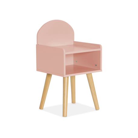 Table de chevet chambre enfant, pieds en pin Blanc+Rose+Vert 8 - vertbaudet enfant 