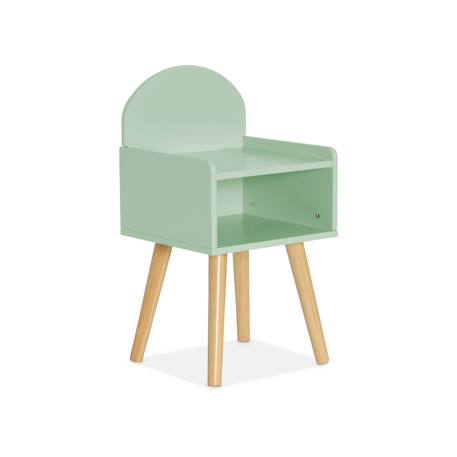 Table de chevet chambre enfant, pieds en pin Blanc+Rose+Vert 14 - vertbaudet enfant 