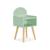 Table de chevet chambre enfant, pieds en pin Blanc+Rose+Vert 14 - vertbaudet enfant 