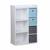 Meuble de rangement pour enfant, blanc - camille - avec 7 compartiments et 4 paniers Bleu+Rose 2 - vertbaudet enfant 