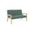 Banquette canapé pour enfant 2 places velours côtelé et bois d'hévéa l 84 x p 43,5 x h 50cm Kaki foncé 2 - vertbaudet enfant 