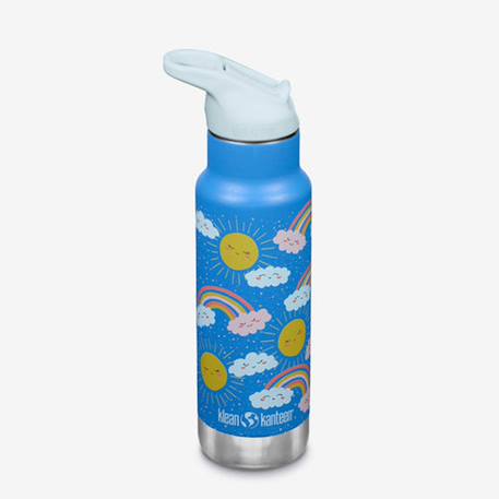 Gourde inox isoterme 355 ml bouchon sport Beige+Bleu+Bleu imprimé+Vert 13 - vertbaudet enfant 
