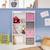 Meuble de rangement pour enfant, blanc - camille - avec 7 compartiments et 4 paniers Bleu+Rose 7 - vertbaudet enfant 