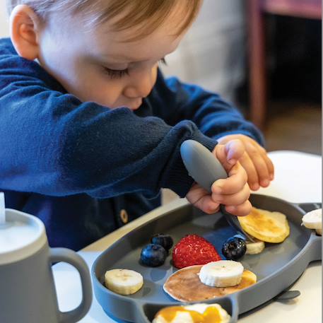 Assiette + bol ventousés en silicone koala Gris 2 - vertbaudet enfant 