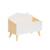 Coffre à jouets enfant effet bois, l 58 x p 28 x h 44,5 cm Blanc 2 - vertbaudet enfant 