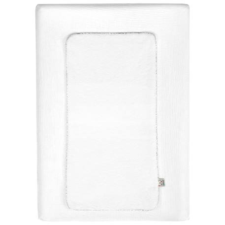 Housse de matelas à langer + éponge bambou jeanne Beige+Blanc+Bleu+Camel+Écru+Gris clair+Rose+Terracotta+Vert de gris 6 - vertbaudet enfant 