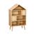Etagère bibliothèque décor bois, 7 compartiments et 2 portes en cannage Naturel 2 - vertbaudet enfant 