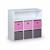 Meuble de rangement pour enfant, blanc - camille - avec 7 compartiments et 6 paniers Rose 2 - vertbaudet enfant 