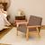 Fauteuil scandinave en bouclette et bois enfant isak l 47 x p 43,5 x h 50cm Blanc+Moutarde+Taupe+Terracotta 13 - vertbaudet enfant 