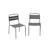 Lot de 2 chaises en métal pour enfant Anthracite+Jaune+Kaki 2 - vertbaudet enfant 
