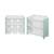 Lot de 2 meubles de rangement pour enfant, 18 casiers - tobias - mdf décor bois naturel, 64x295x60cm Blanc+Vert céladon 8 - vertbaudet enfant 