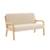 Banquette scandinave enfant en bois et tissu bouclette 2 places Beige 2 - vertbaudet enfant 