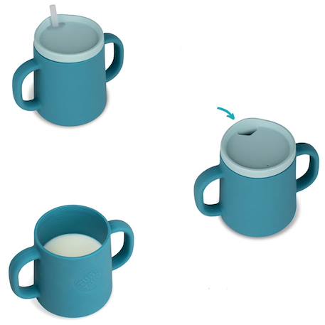 Tasse d'apprentissage évolutive bleu Bleu 3 - vertbaudet enfant 
