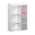 Meuble de rangement pour enfant pratique avec 7 compartiments et 4 paniers en velours Bleu+Rose+Vert 8 - vertbaudet enfant 