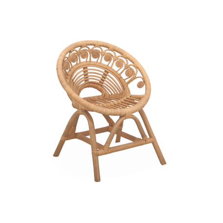 Fauteuil enfant bohème rotin Naturel 2 - vertbaudet enfant 