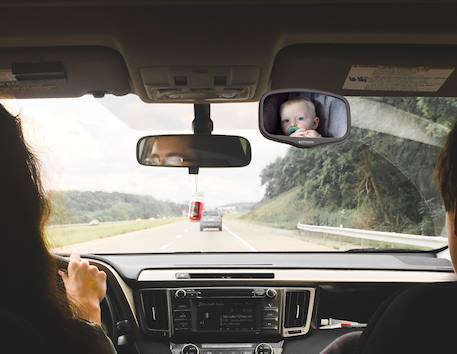 Miroir rétroviseur avant double fixations ezi mini Noir 2 - vertbaudet enfant 