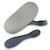 Set de couverts en silicone gris Gris 2 - vertbaudet enfant 