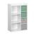 Meuble de rangement pour enfant pratique avec 7 compartiments et 4 paniers en velours Bleu+Rose+Vert 14 - vertbaudet enfant 