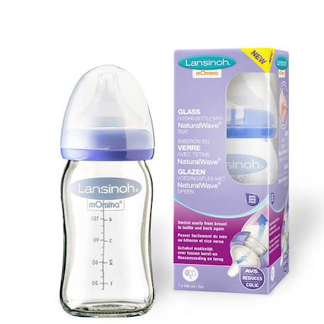 Biberon en verre 1er âge 160ml Violet 1 - vertbaudet enfant 