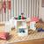 Table effet ardoise et 4 chaises avec rangement pour enfant Blanc+Vert 1 - vertbaudet enfant 