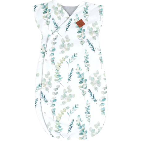 Gigoteuse été légère kimono eucalyptus Eucalyptus, vert, gris 1 - vertbaudet enfant 