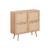 Commode enfant décor bois 4 portes en cannage Naturel 2 - vertbaudet enfant 