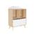 Bibliothèque enfant 2 étagères 2 portes Blanc+Rose+Vert 2 - vertbaudet enfant 