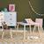 Table carrée enfant bois de pin 2 assises - judith Blanc+Rose+Vert+Vert olive 7 - vertbaudet enfant 