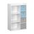 Meuble de rangement pour enfant pratique avec 7 compartiments et 4 paniers en velours Bleu+Rose+Vert 2 - vertbaudet enfant 