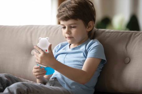 Conteur d’histoires ourson en 3d avec veilleuse (français) Blanc 6 - vertbaudet enfant 