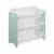 Meuble de rangement pour enfant avec 9 casiers - tobias - mdf décor bois naturel, 64x295x60cm Blanc+Naturel+Vert céladon 12 - vertbaudet enfant 