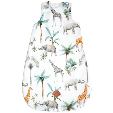 Gigoteuse d'été tog 0,5 en coton safari Safari, vert, gris, blanc 1 - vertbaudet enfant 