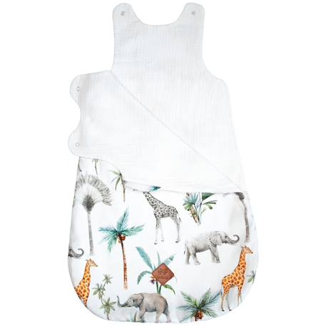 Gigoteuse d'été tog 0,5 en coton safari Safari, vert, gris, blanc 2 - vertbaudet enfant 