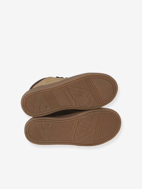 Boots enfant garçon cuir zippées et lacets beige 5 - vertbaudet enfant 